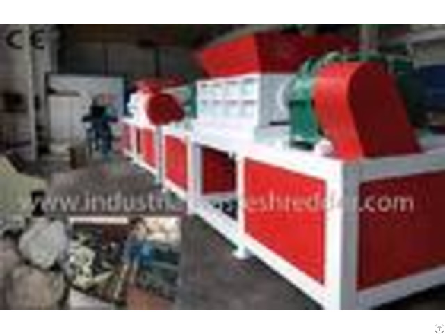 Plastic Lump Industrial Waste Shredder Double Shaft Low Energy Consumption