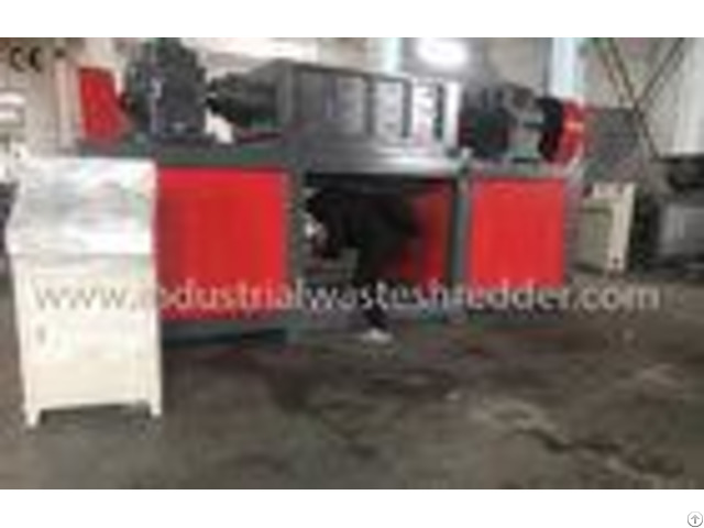 Plastic Drum Industrial Waste Shredder Low Speed Rugged Mechanical Design