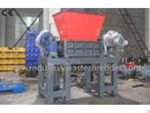 Industrial Scrap Pet Bottle Shredder Crusher Double Shaft Environmental Friendly