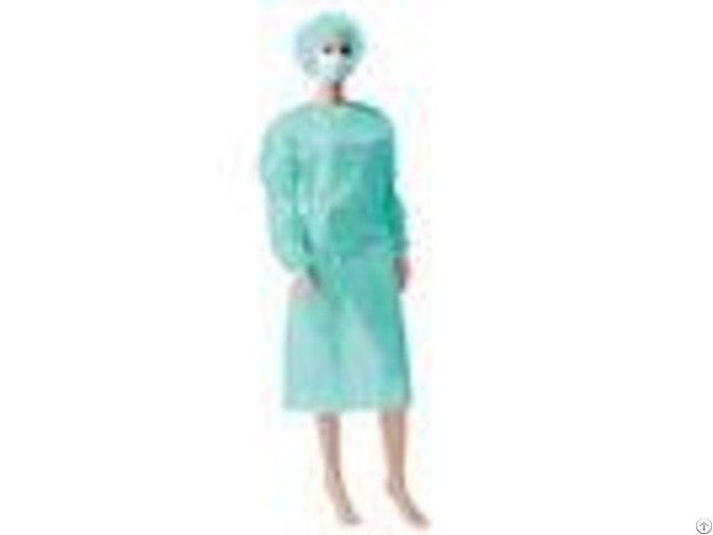 Waterproof Pp Non Woven Disposable Isolation Gowns Lightweight With Elastic Cuff