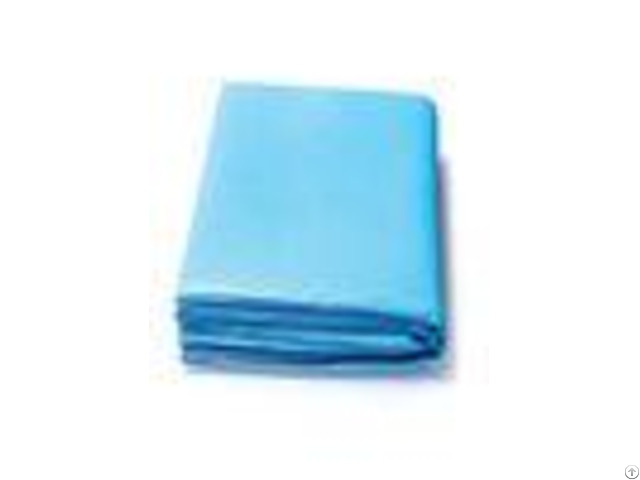 Non Toxic Viscose Disposable Patient Drapes Blue Folded By Hand Machine