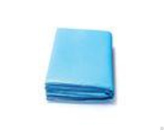 Non Toxic Viscose Disposable Patient Drapes Blue Folded By Hand Machine