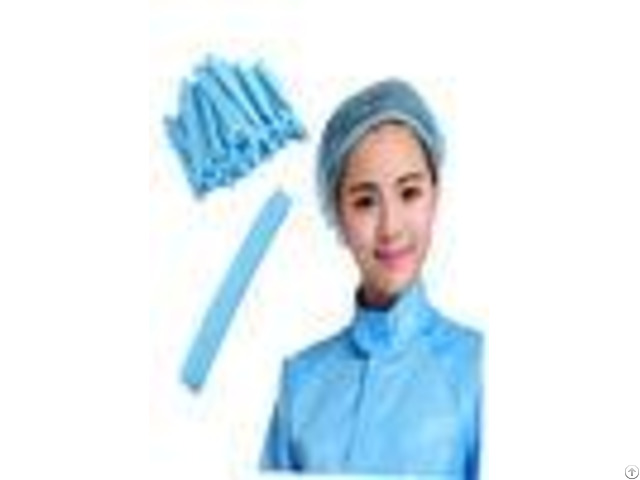 Single Elastic String Disposable Head Cap Non Woven Blue Preventing Hairs Falling