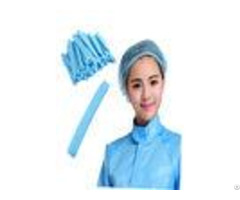 Single Elastic String Disposable Head Cap Non Woven Blue Preventing Hairs Falling