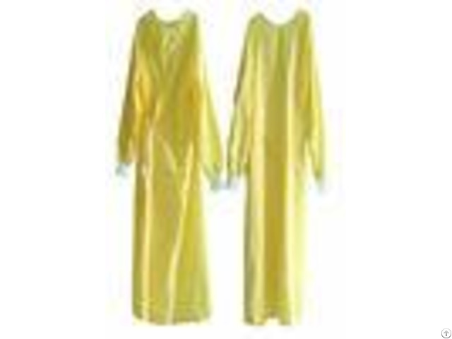 Eo Sterile Non Woven Disposable Patient Gowns Minimum Cross Infection Yellow