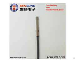 3mm Diameter Ultra Mini Stainless Steel Body Flush Inductive Proximity Sensor 10 30vdc Npn Pnp No Nc