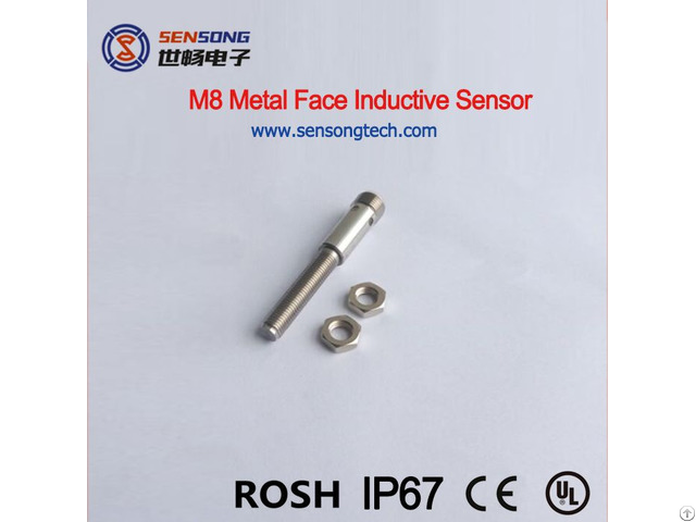 M8 Metal Face Inductive Sensors Cylinderial Proximity Sensor Switch Npn Pnp No Nc