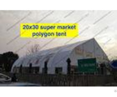 Heat Resistant Tfs Tent Easy Assembled With Inflaming Retarding White Pvc Fabric