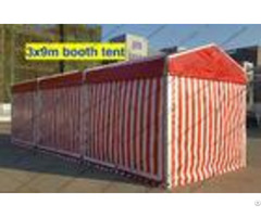 Tear Resistant Outdoor Exhibition Tents 3 X 9m Red And White Glass Solid Wall Strong