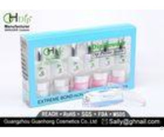 Shiny Nails Dip Powder French Manicure Full Set With Pink Color Chipping Resistance