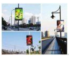 Outside Smd Cloud Cluster Led Pole Screen Video Advertising Light Box P5