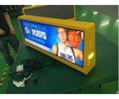 Moving Advertising Taxicab Led Video Screen Double Side High Brightness