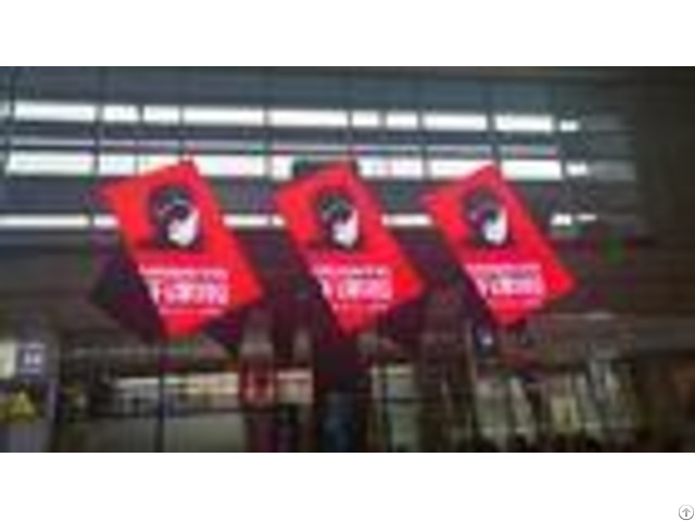 Waterproof Led Advertising Light Box Rolling Pole Adjustable Ip65 In Shopping Mall