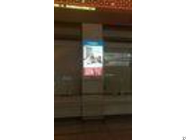 Vivid Pictures Led Advertising Light Box Video Pole Fixed With Aluminum Cabinet