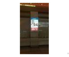 Vivid Pictures Led Advertising Light Box Video Pole Fixed With Aluminum Cabinet