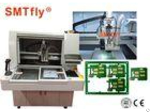 High Cutting Accuracy Pcb Depaneling Router Machine 320 320mm Panel Size