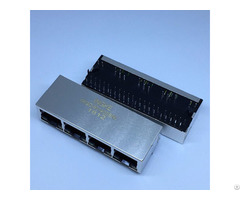 Hr911430ae Ykgd 801400bnl 4 Port Rj45 Connector With Integrated Magnetics