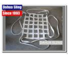 Durable White Web Cargo Net For Pickup Truck Bed 25mm 50mm Width