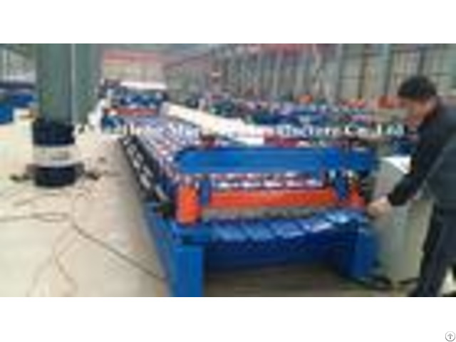 R Panel Roof Sheet Roll Forming Machine With Hydraulic Pump And Control Box