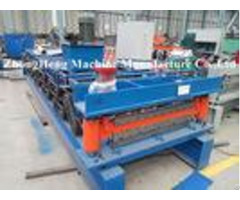 High Speed Roof Tile Roofing Sheet Roll Forming Machine With Plc Control System