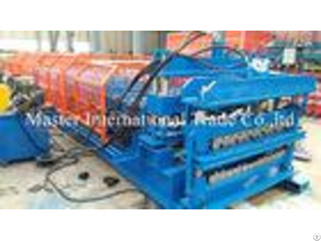 Full Automatic Double Glazed Tile Roll Forming Machine With Wave Pressing