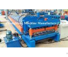 Roofing Sheet Roof Tile Roll Forming Machine With Hydraulic Cutting System