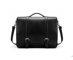 Vintage Womens Briefcase Pu Leather Laptop Backpack Hollowed Out Messenger Satchel