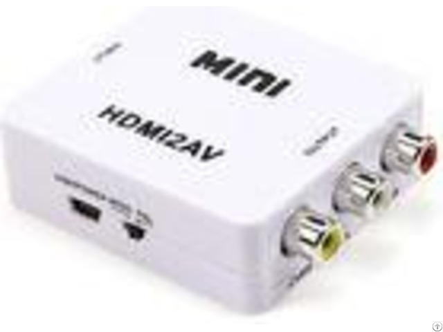 Mini Av To Hdmi Converter Cablentsc Pal Adapter Switch Support 1080p Output