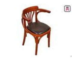 Vintage Wood Leather Dining Chairswith Arms Oak Wooden Wedding Chairs