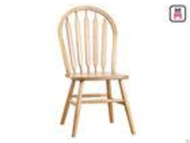 Indoor Windsor Solid Wood Restaurant Chairs With Curved Back Unibody Block