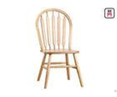 Indoor Windsor Solid Wood Restaurant Chairs With Curved Back Unibody Block