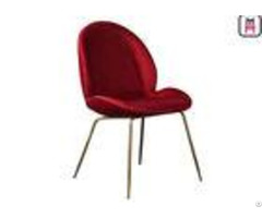Red Blue Velvet Beetle Lounge Chair Dining Room Chairs With Metal Legs