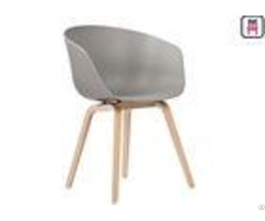 Indoor Plastic Restaurant Chairs Modern Pp Wood Frame Egg Office Chair