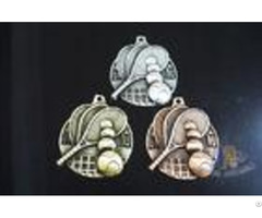 Custom Zinc Alloy Tennis Or Badminton Metal Engraved Medals Sports Marathon Running Medallon