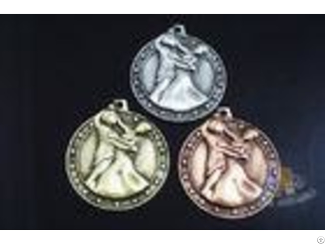 High 3d Effec Custom Engraved Sports Metal Dance Running Fencing Medals And Ribbons Zinc Alloy Med