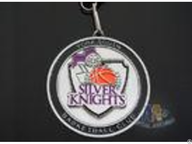 Basketball Club Antique Silver Plating Custom Award Medals Soft Enamel Sports Events Medallion