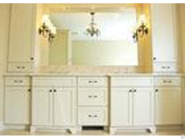 Villa Customized Free Standing Bathroom Vanity Cabinets Painted 5 Times For Scratch Proof