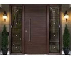 Simple Modern Solid Oak External Front Doors Decorative Panel Design For Home