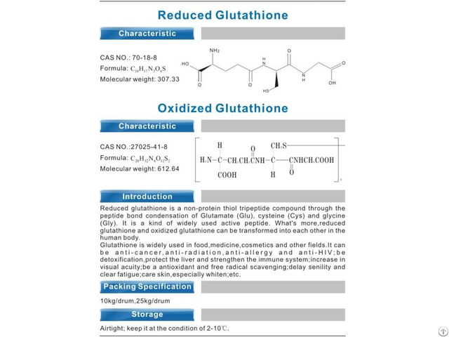 Glutathione Powder And Supplement 400mg 600mg Oem Service