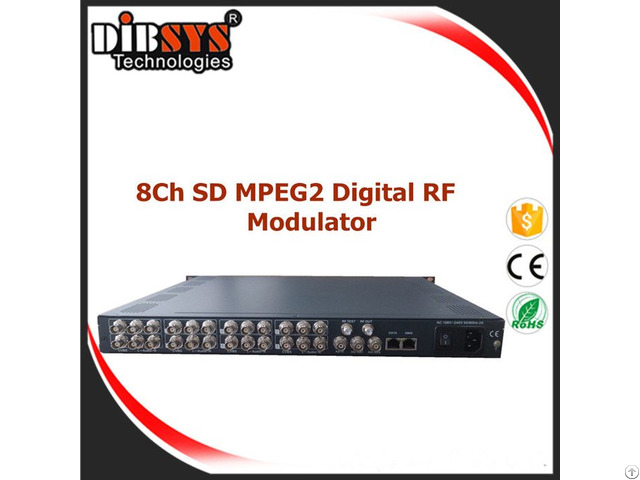 Broadcast 8 Mpeg2 Digital Video Modulator