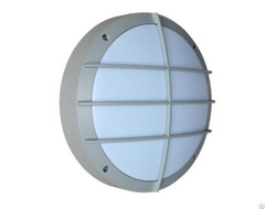 Grey Housing Outside Bulkhead Wall Light With Grill 270 M Diameter For Steam Room