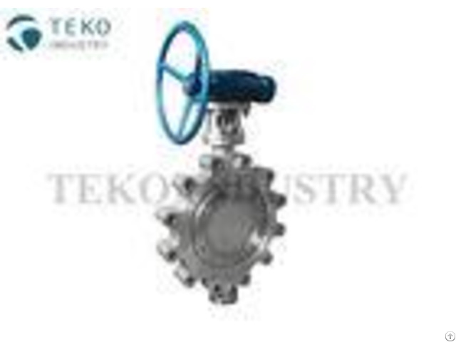 Carbon Steel High Temp Butterfly Valve With Multilayer Metal Sealing Structure