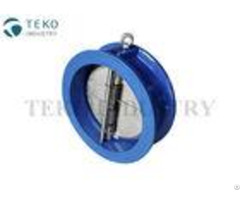 Epdm Seat Ss Butterfly Check Valve Wafer Renewable Split Disc For Water Application