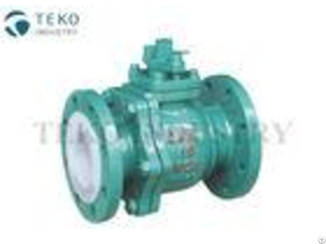 Corrosion Resistant Ptfe Lined Ball Valve Flange End For Chemical Applications