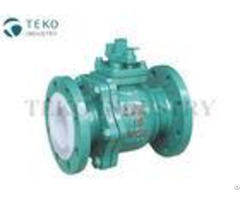 Corrosion Resistant Ptfe Lined Ball Valve Flange End For Chemical Applications