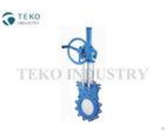 Bevel Gear Operation Soft Seat Valve Uni Directional Seal Stainless Steel For Sewage
