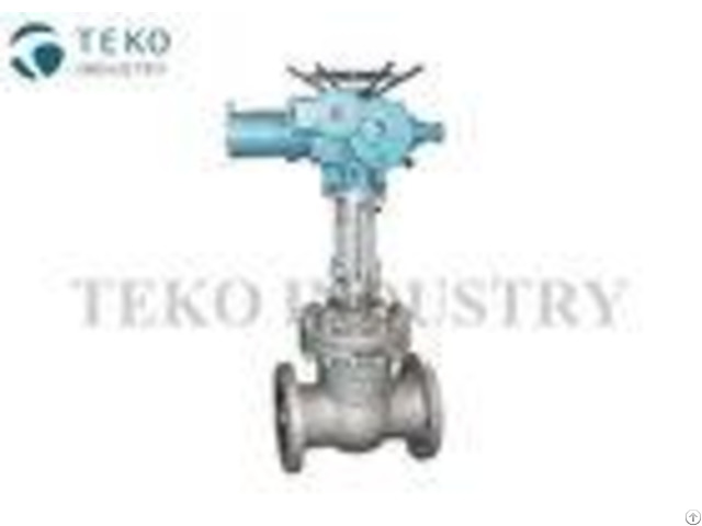 Electric Actuated Motor Operated Gate Valve Hard Faced Pipeline With Simple Structure