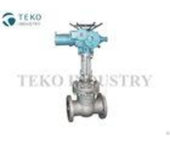 Electric Actuated Motor Operated Gate Valve Hard Faced Pipeline With Simple Structure