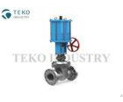 Pneumatic Actuated Wedge Gate Valve Stainless Steel With Double Action Cyliner