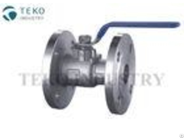 Lever Manual Operation Ss Flanged End Ball Valve One Piece Body With Standard Bore